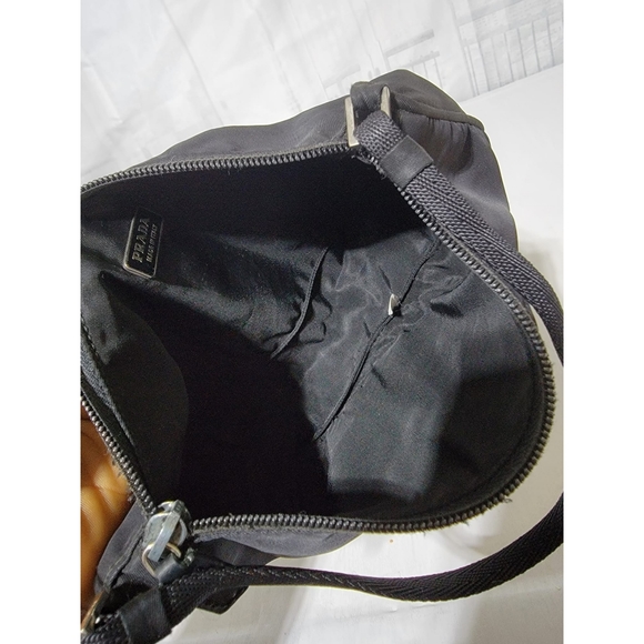 PRADA Tessuto Pochette Accessory Shoulder Bag Black - Picture 15 of 15
